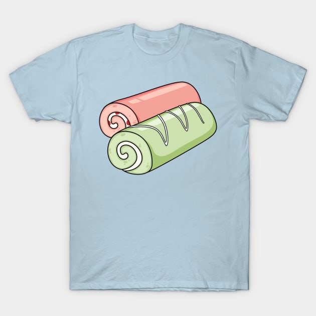 Swiss roll / roll cake cartoon illustration T-Shirt by Miss Cartoon